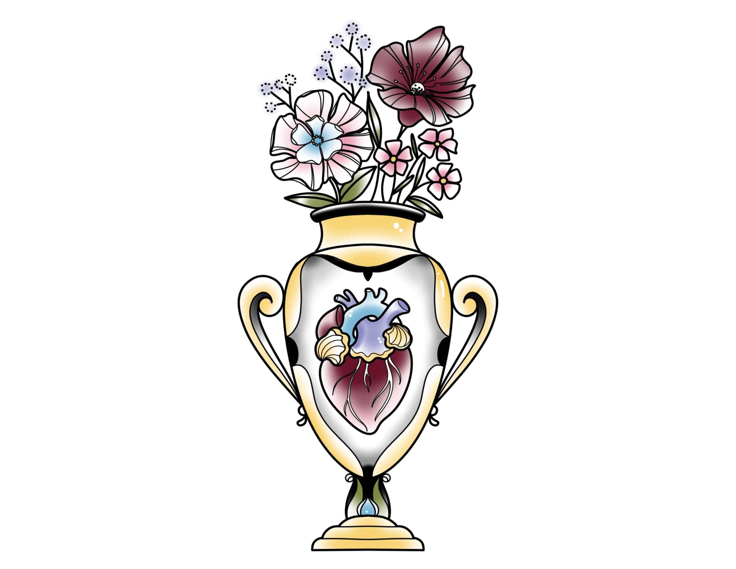 Anatomical Heart Vase