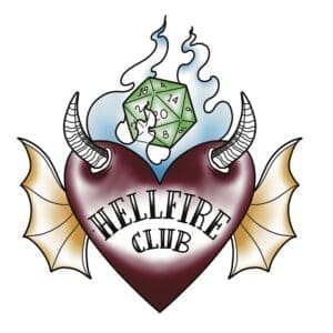 Hellfire Club Heart With Flames