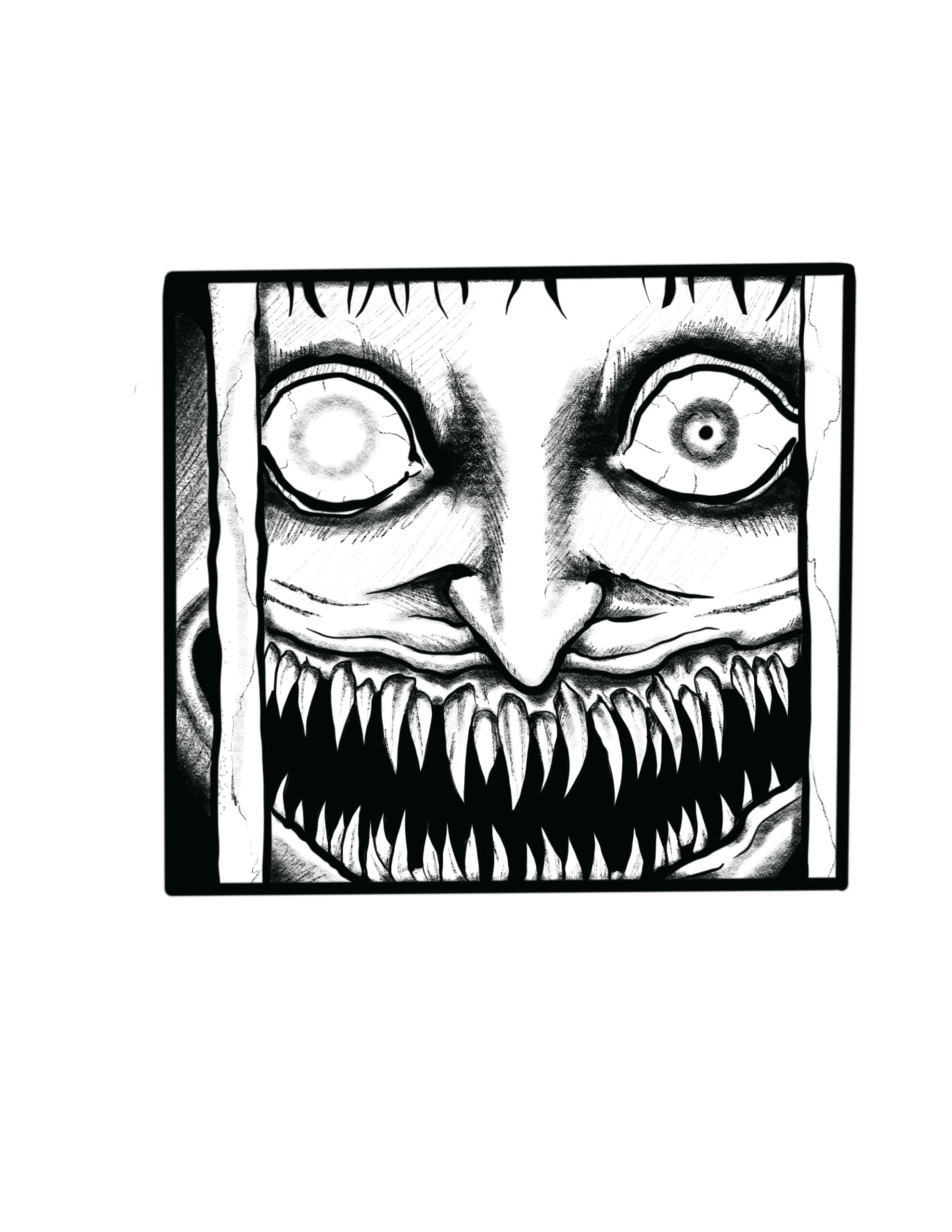 Junji Ito Panel 3 flash tattoo design by Megan Echevarria at Anatomy Tattoo in Portland, Oregon