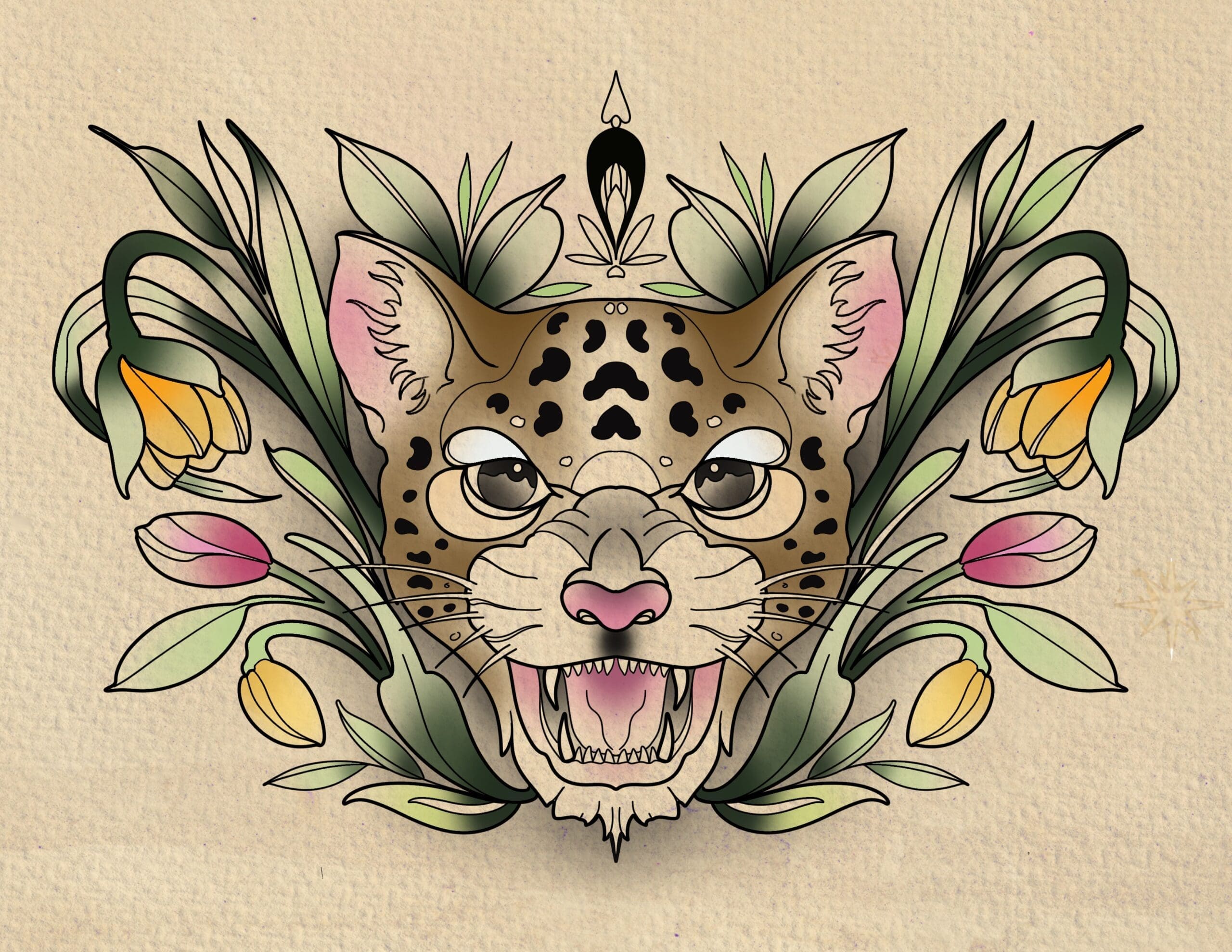 Leopard And Lilly Buds