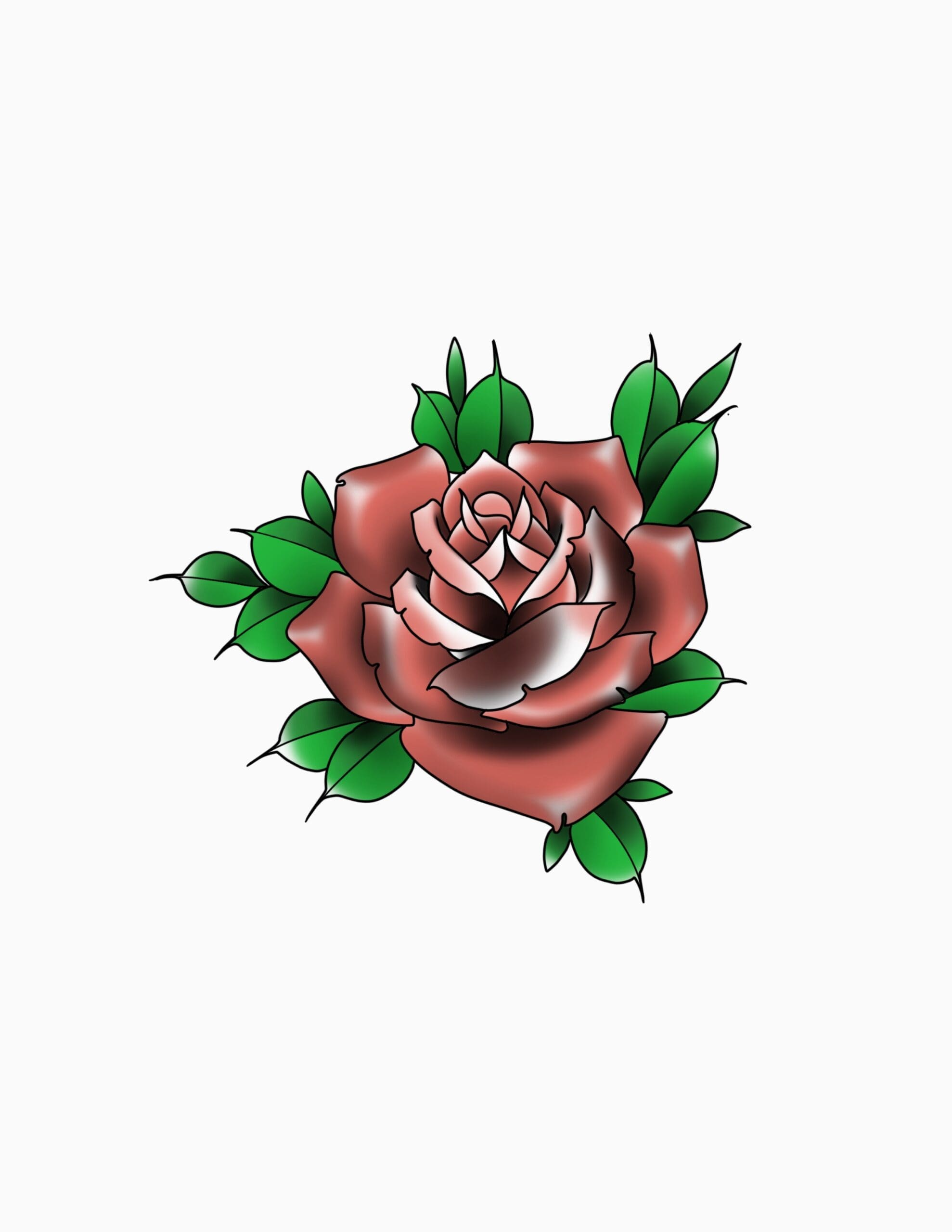 Neotraditional Rose
