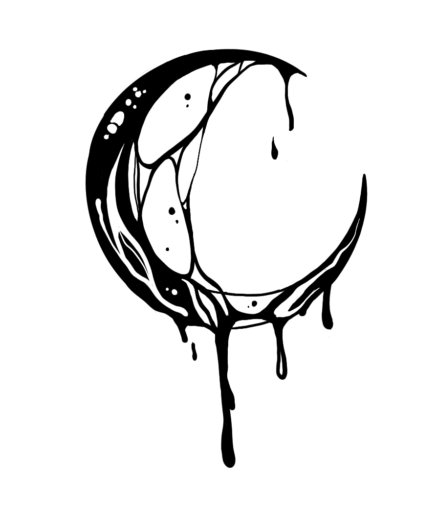 Oily Melted Crescent Moon
