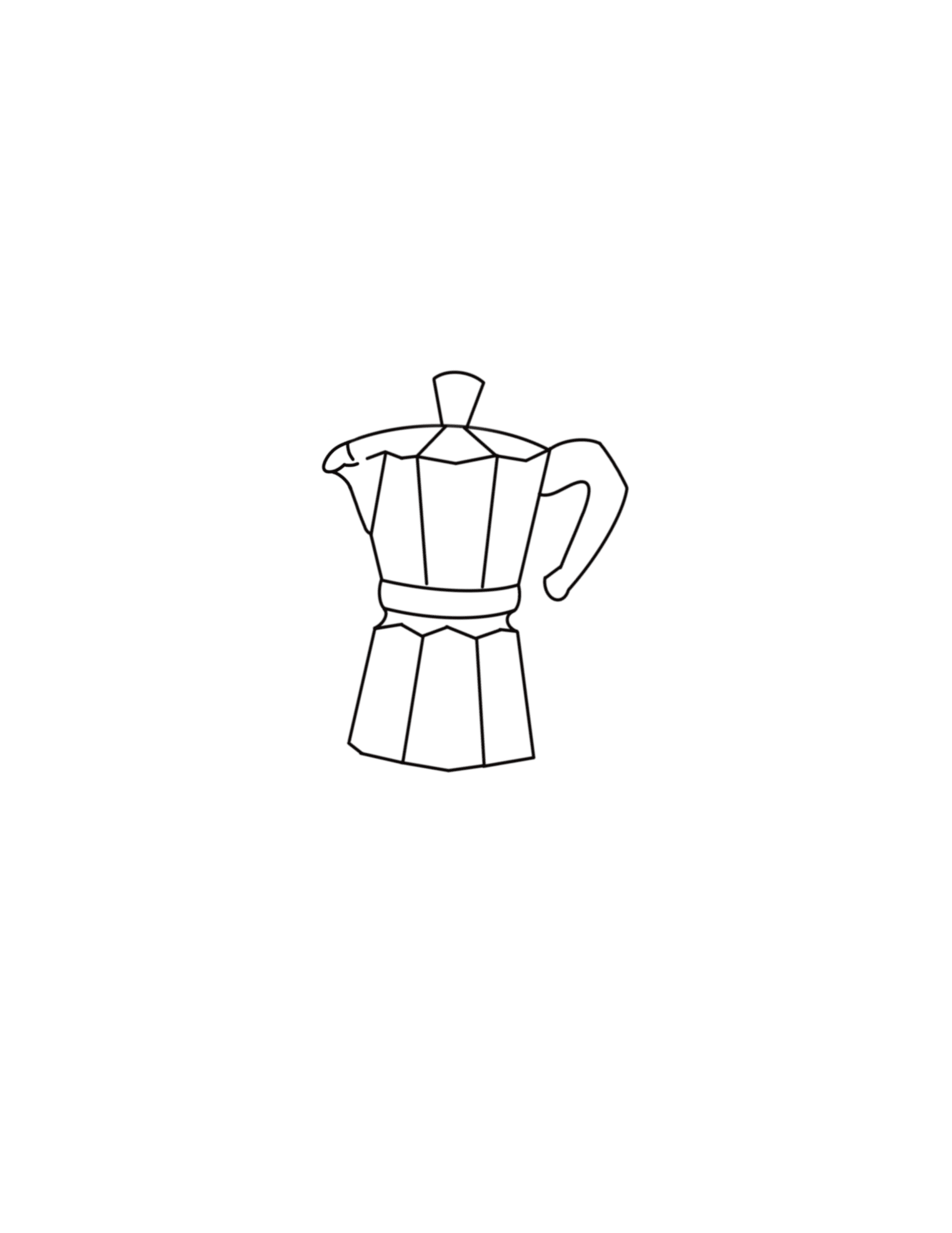 Simple Bialetti Outline