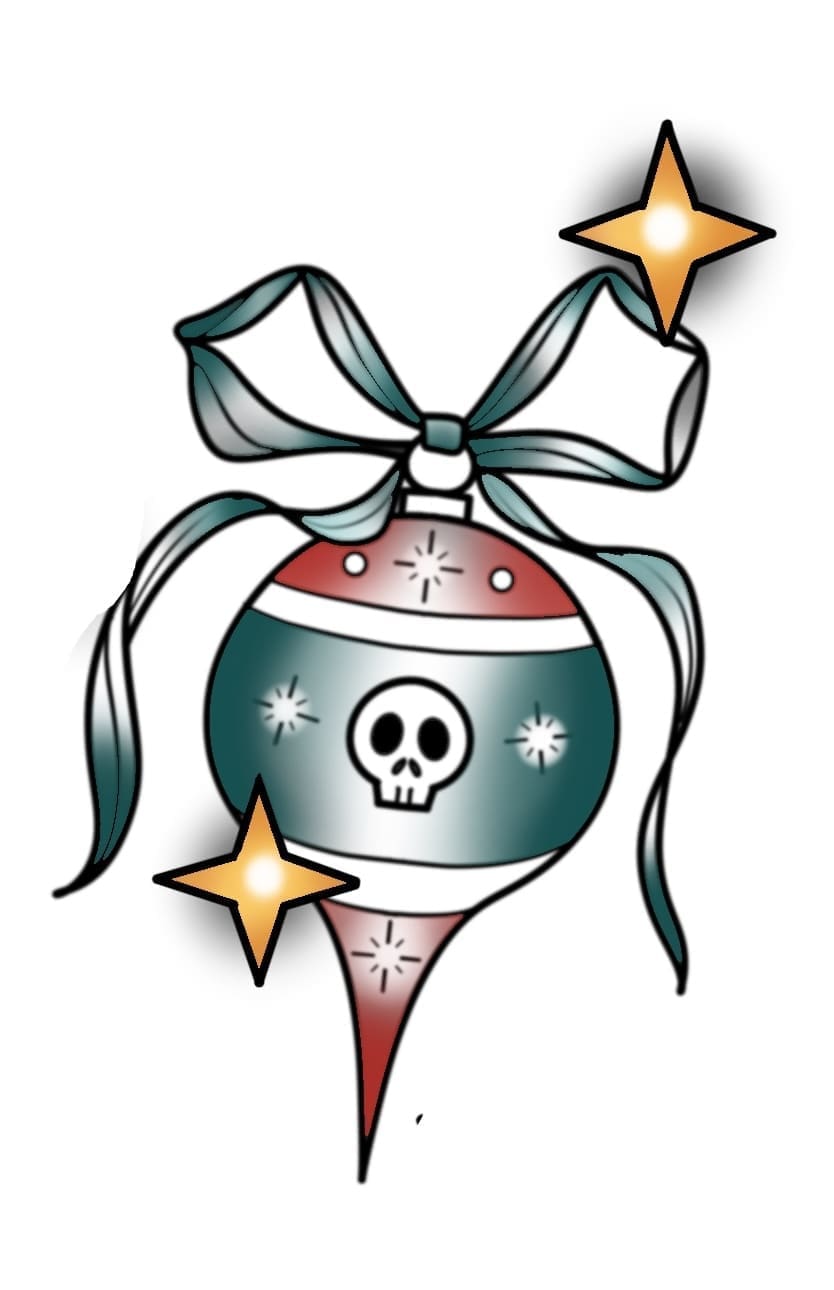 Skull Christmas Ornament
