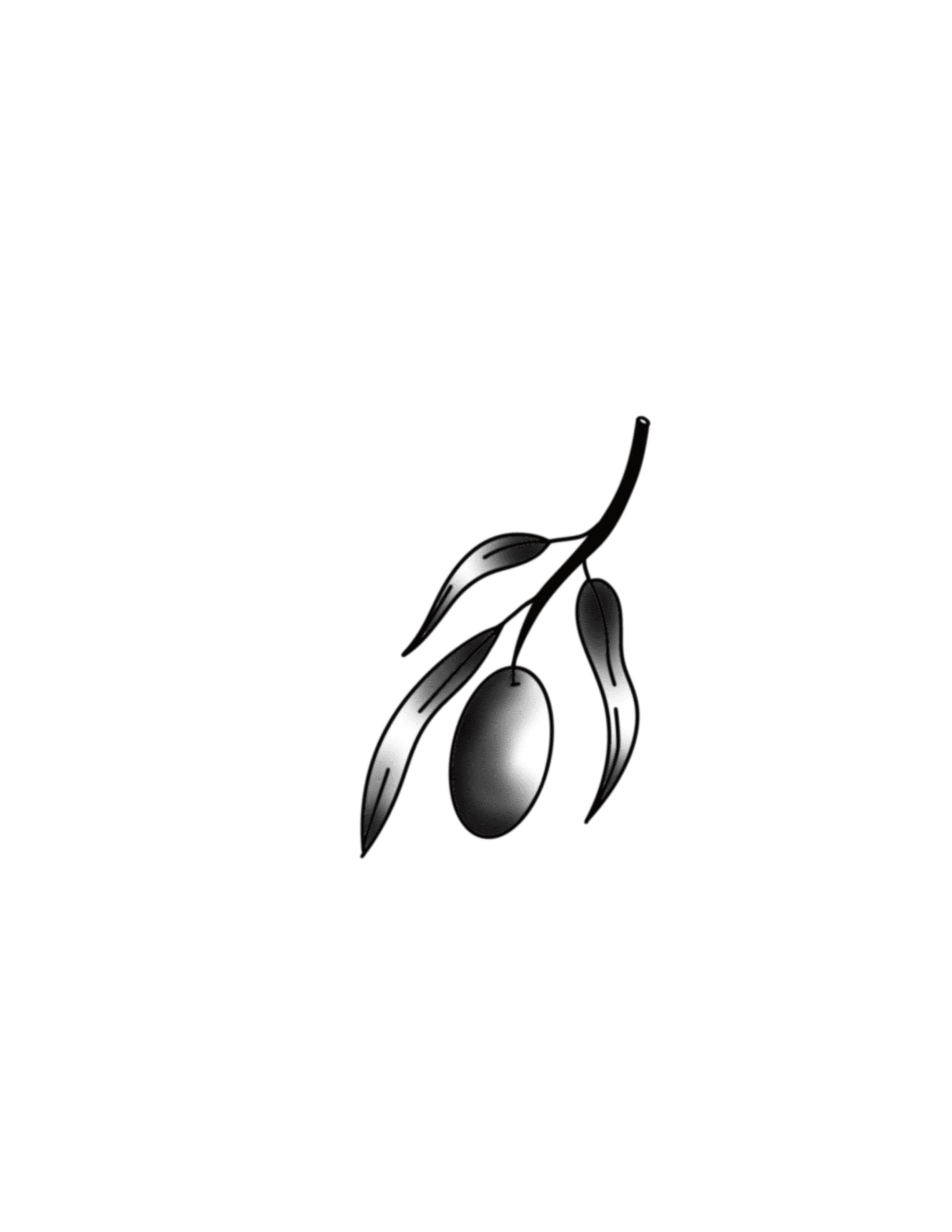 Small Olive Sprig