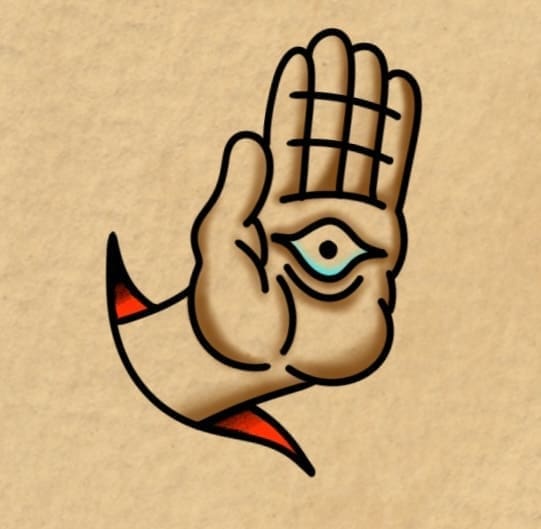 Eye Hand Skin Slit