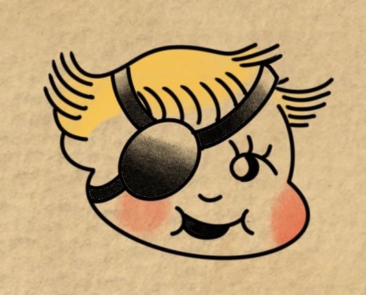 Eye Patch Cupie Head