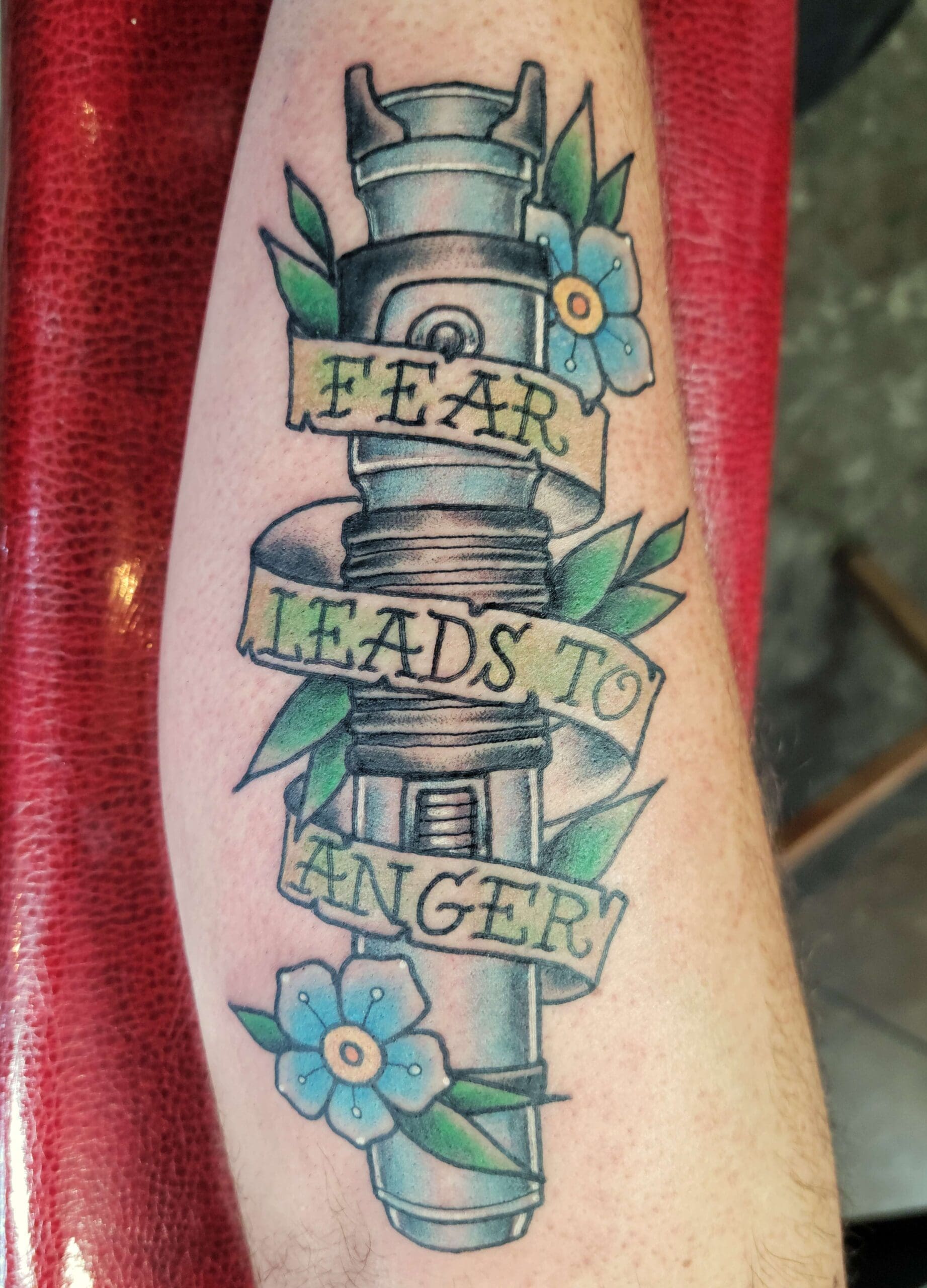Star Wars "fear leads to anger" Tattoo