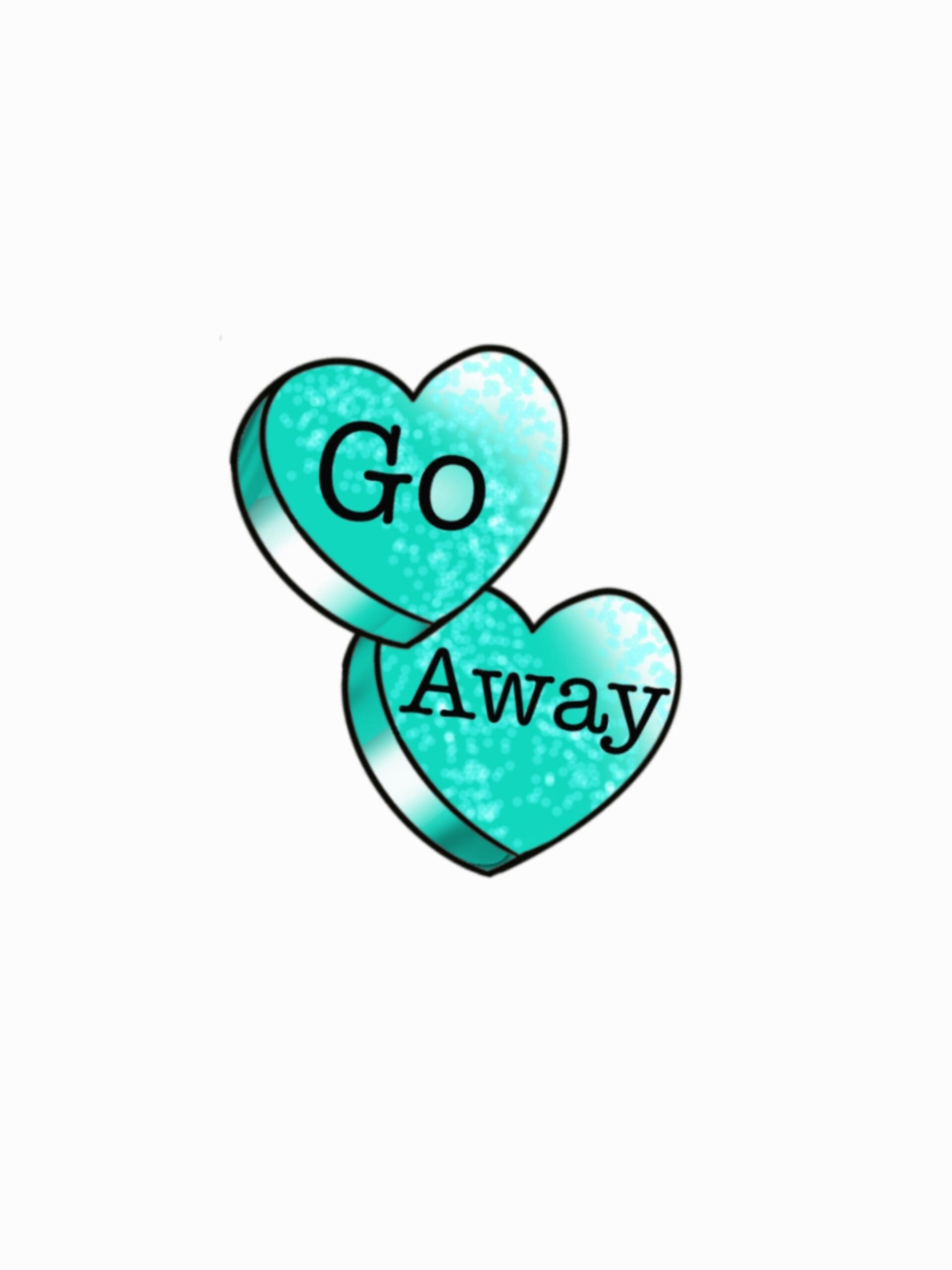 Go Away flash tattoo design by Megan Echevarria at Anatomy Tattoo in Portland, Oregon