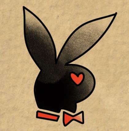 Heart Eyes Playboy Bunny