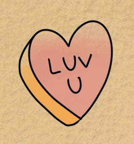 Luv U Candy Heart