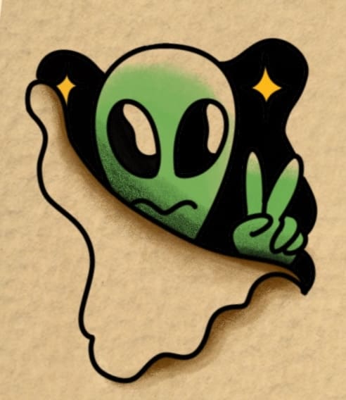 Peace Alien Skin Doorway