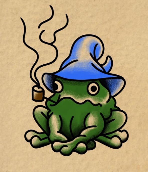 Smokey Frog Wizard