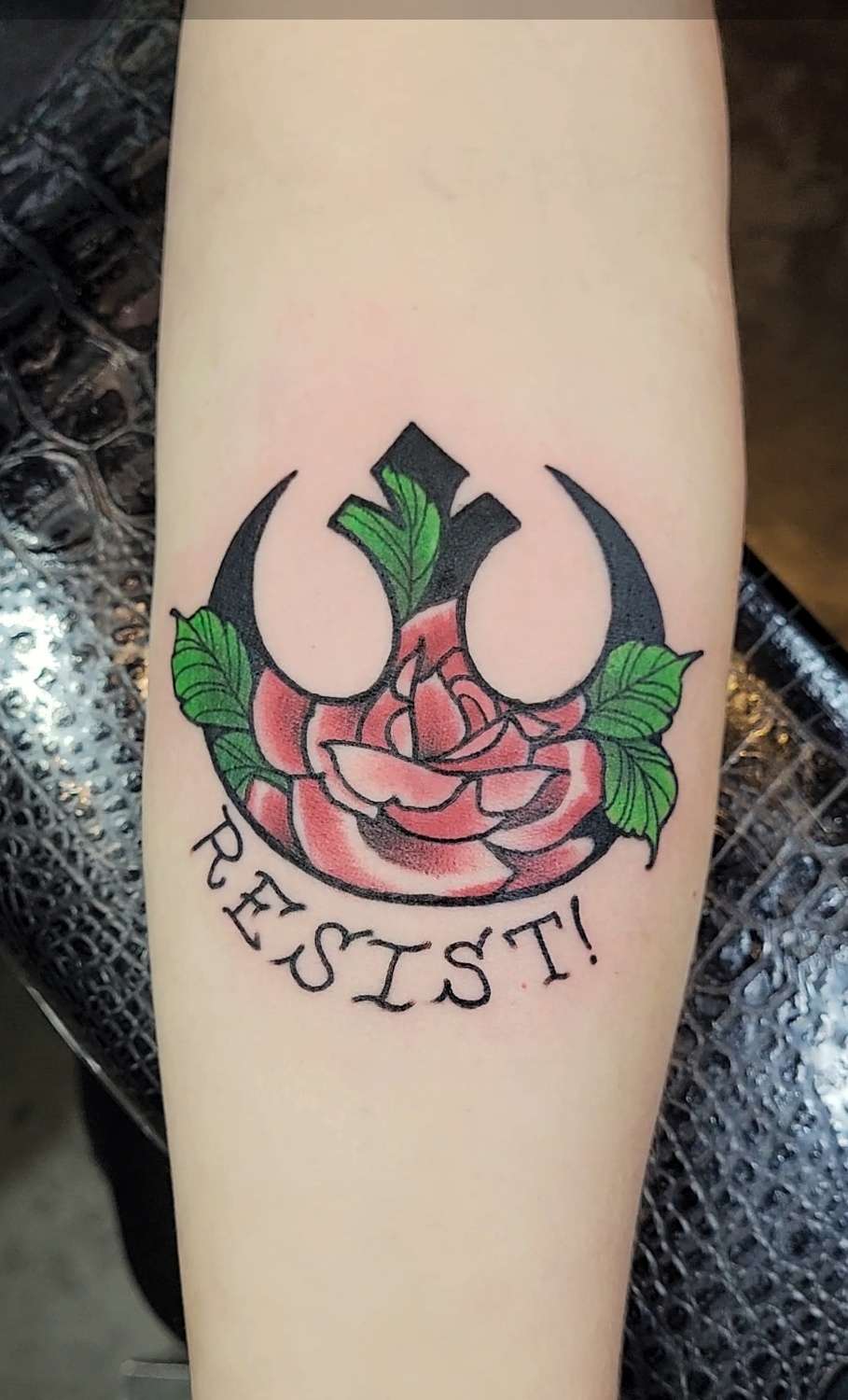 "Resist" Tattoo at Anatomy Tattoo