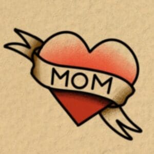 Traditional Mini Mom Heart