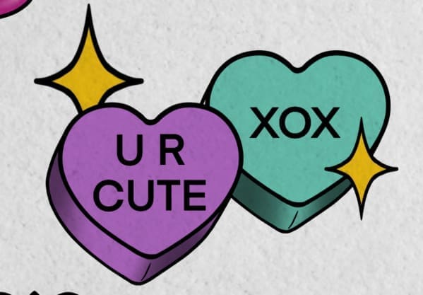 U R Cute Candy Hearts